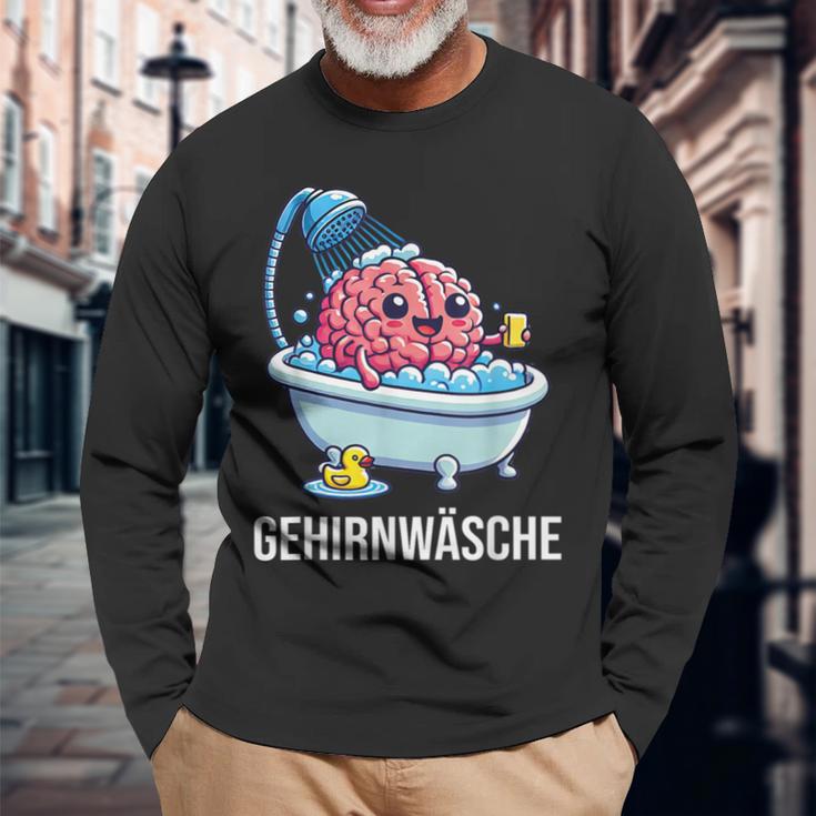 Brain Brainwash Langarmshirts Geschenke für alte Männer