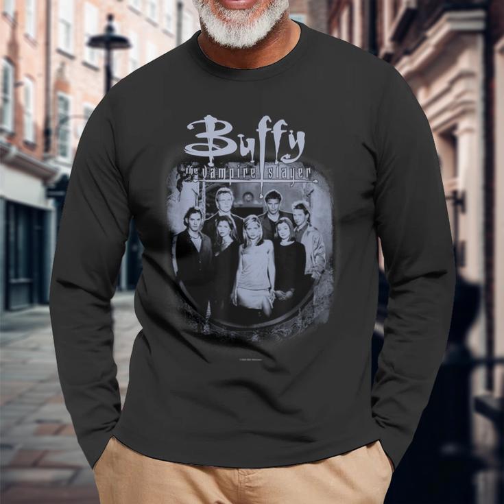 Buffy Theampire Slayer Distressedintage Scooby Gang Langarmshirts Geschenke für alte Männer