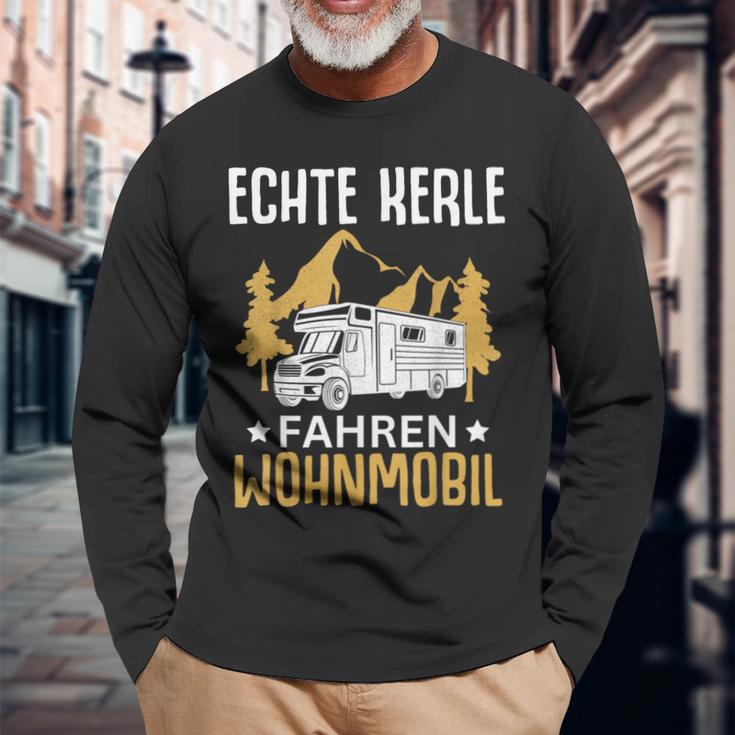 Campen Echte Kerle Fahren Wohnmobil Camping Langarmshirts Geschenke für alte Männer