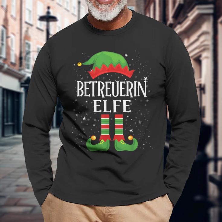 Caregiver Elf Outfit Christmas Family Elf Christmas Langarmshirts Geschenke für alte Männer