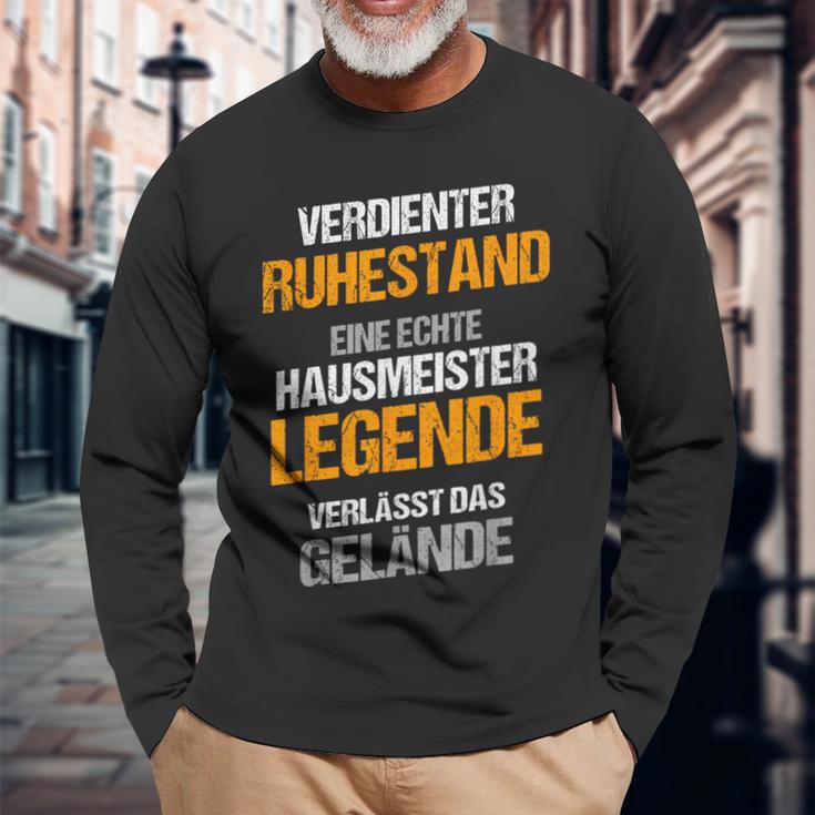 Caretaker Retirement Retirement Pension Langarmshirts Geschenke für alte Männer