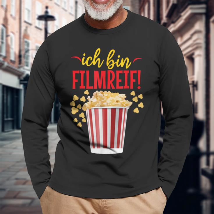 Carnival I Am Film Hoop Popcorn Fun Langarmshirts Geschenke für alte Männer