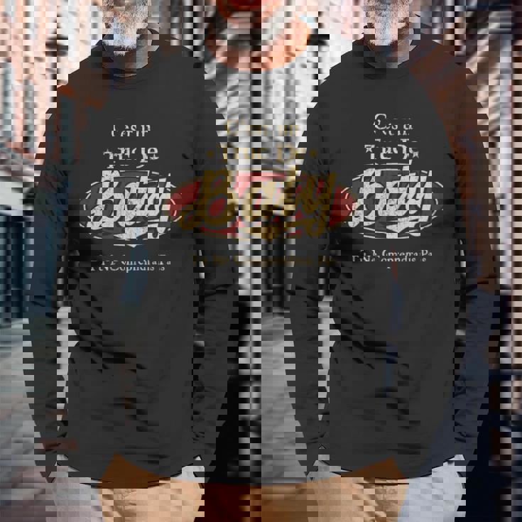 C'est Un Baty Truc De Tu Ne Comprendrais Pas Baty Nom T-shirt à manches longues Cadeaux pour les vieillards