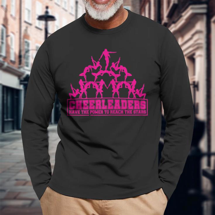 Cheerleading Football Sport Cheerleaders Langarmshirts Geschenke für alte Männer