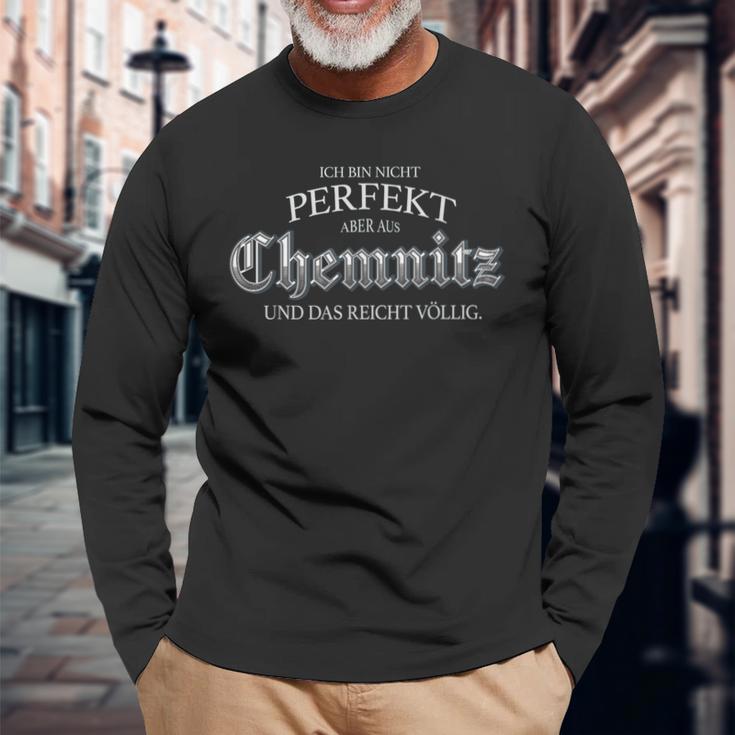 Chemnitz Souvenir Lustige Stadt Motive Langarmshirts Geschenke für alte Männer