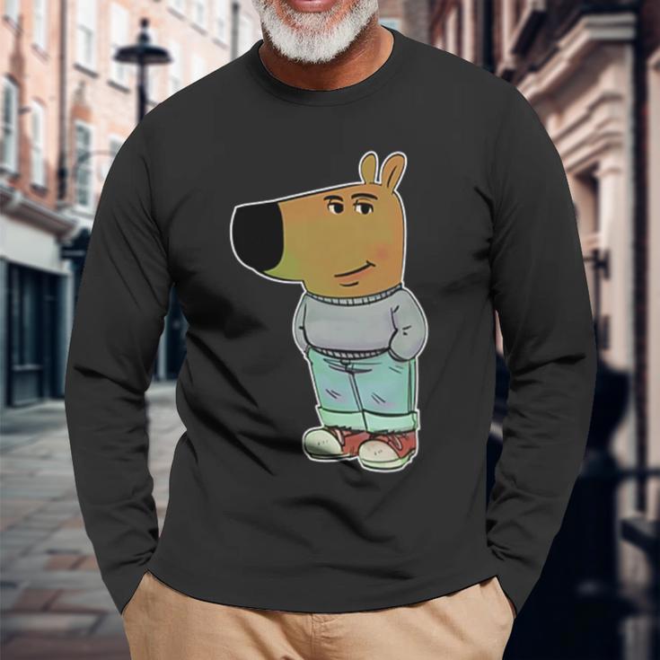 Chill Guy Relaxed Type My New Character Meme Langarmshirts Geschenke für alte Männer