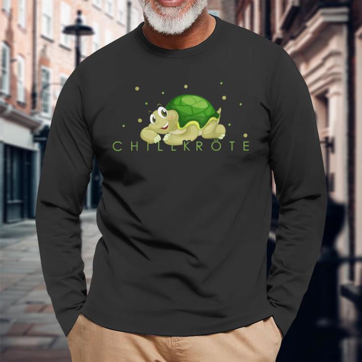 Chillkröte Turtle Langarmshirts Geschenke für alte Männer