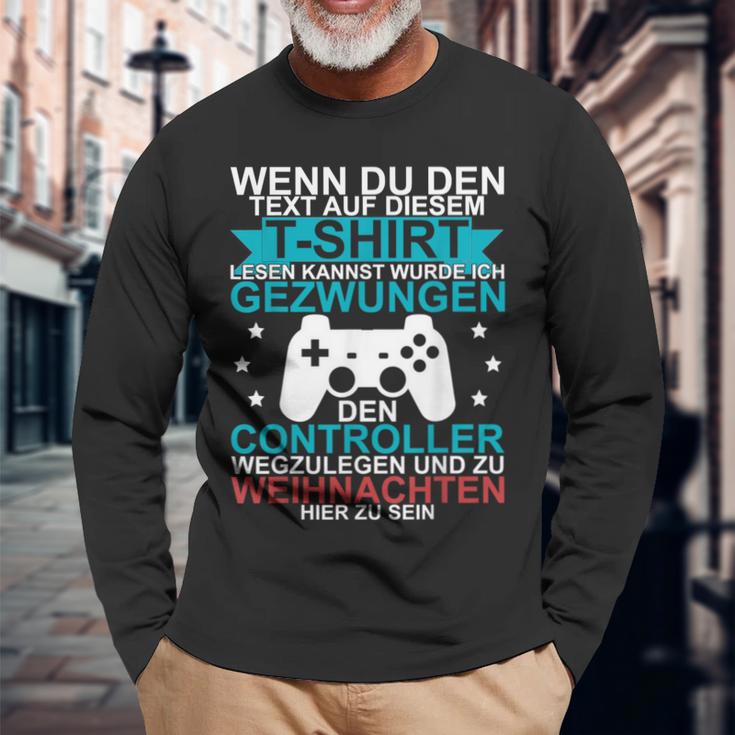 Christmas Gamer Gaming Langarmshirts Geschenke für alte Männer