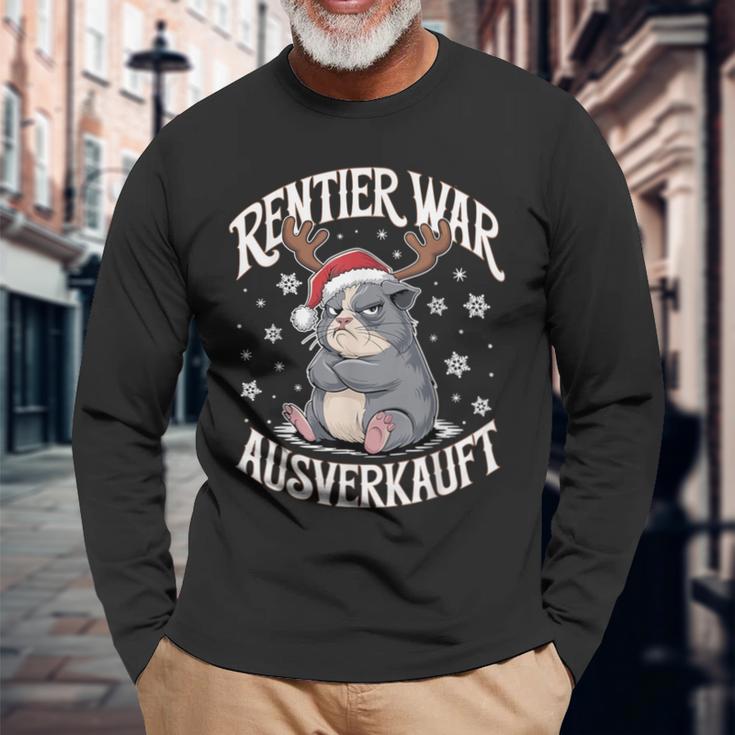 Christmas Guinea Pig Reindeer Was Out Sold Out Langarmshirts Geschenke für alte Männer