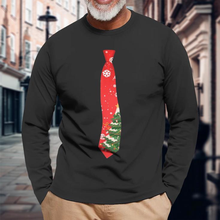 Christmas Tie Tie Boys Langarmshirts Geschenke für alte Männer