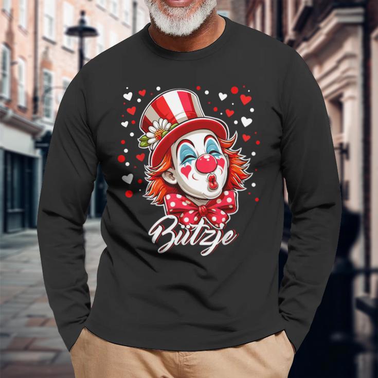 Cologne Carnival Kölsch Bützje Kölle Alaafeedel Clown Langarmshirts Geschenke für alte Männer