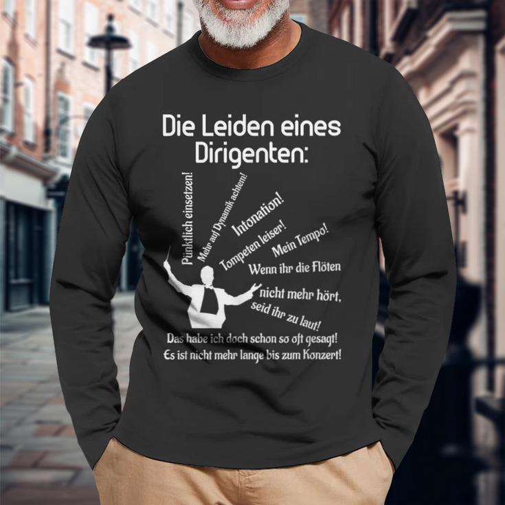 Conductor Choir Conductor Orchestra Joke Langarmshirts Geschenke für alte Männer