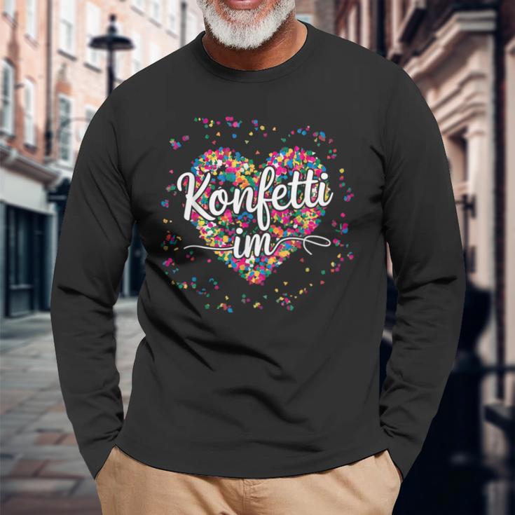 Confetti In The Heart Carnival Langarmshirts Geschenke für alte Männer