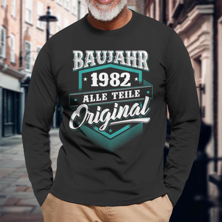 Construction Year 1982 All Parts Original Birthday Langarmshirts Geschenke für alte Männer