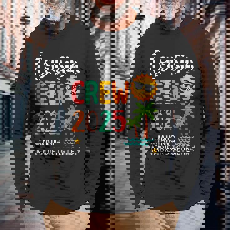 Cousin Crew 2025 Making Memories Summer Family Vacation Long Sleeve T-Shirt Gifts for Old Men