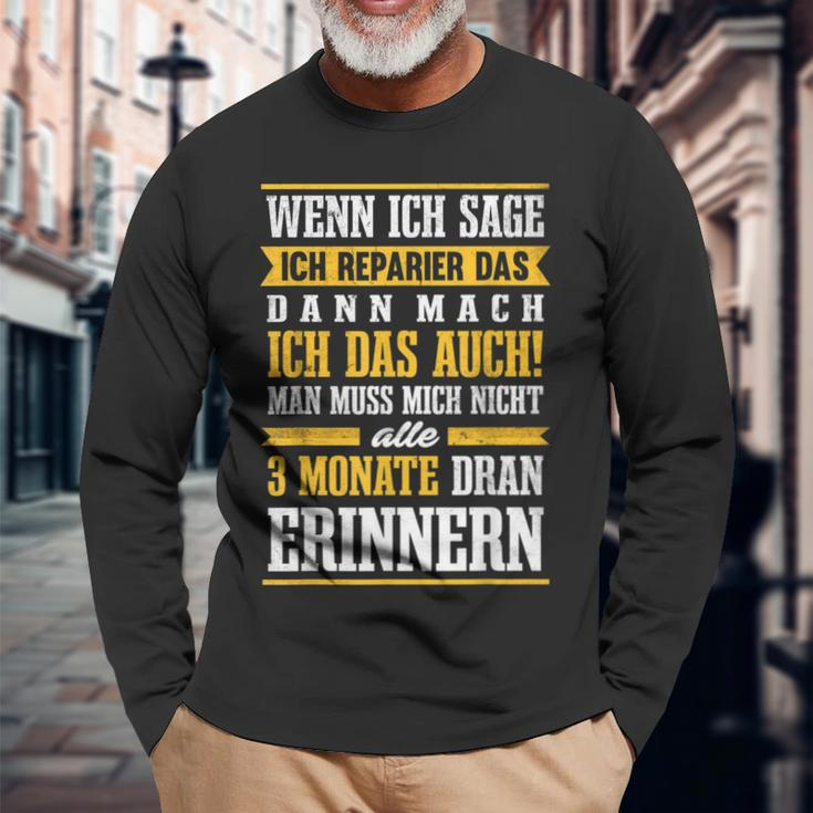 Craftsman Humour Diy Craft Langarmshirts Geschenke für alte Männer