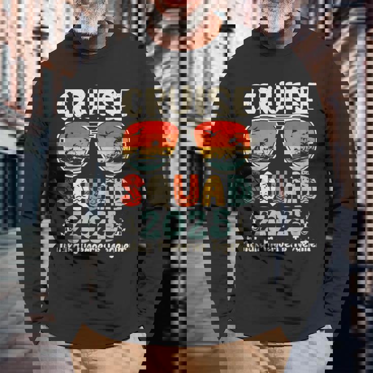 Cruise Squad 2025 Summer Vacation Matching Family Cruise Long Sleeve T-Shirt Gifts for Old Men