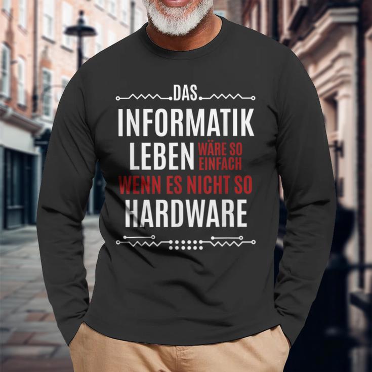 Das Informatik Leben Wäre So Einfach Saying Langarmshirts Geschenke für alte Männer