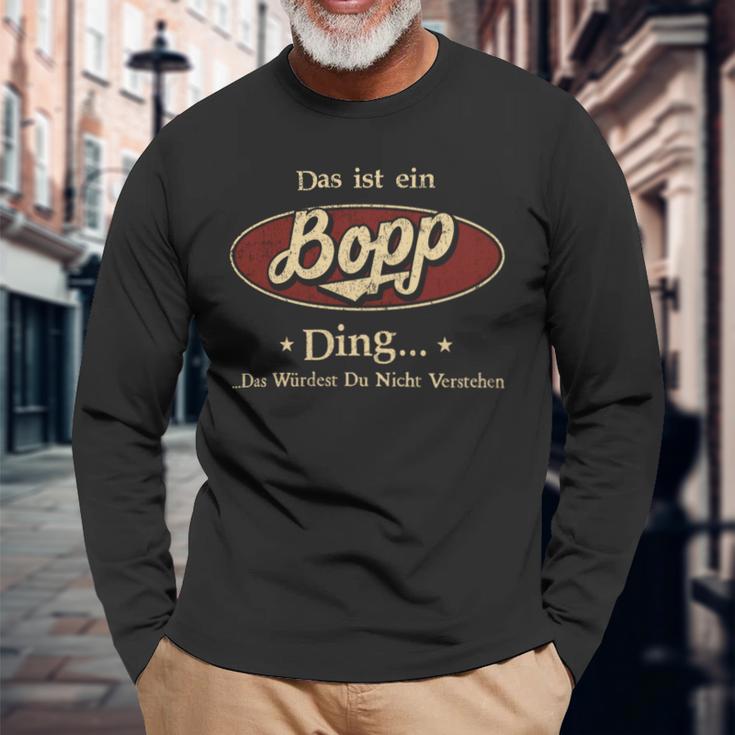 Das Ist Ein Bopp Ding Das Würdest Du Nicht Verstehen Bopp Name Langarmshirts Geschenke für alte Männer