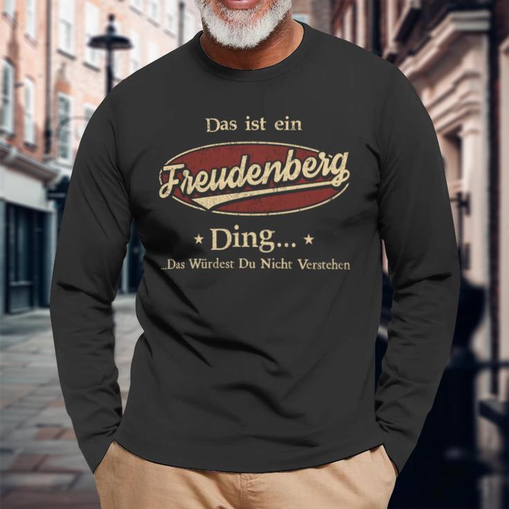 Das Ist Ein Freudenberg Ding Das Würdest Du Nicht Verstehen Freudenberg Name Langarmshirts Geschenke für alte Männer