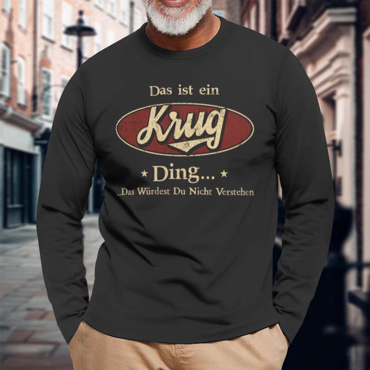 Das Ist Ein Krug Ding Das Würdest Du Nicht Verstehen Krug Name Langarmshirts Geschenke für alte Männer