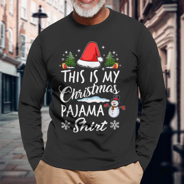 Das Ist Mein Christmas Pyjamas Matching Family Langarmshirts Geschenke für alte Männer