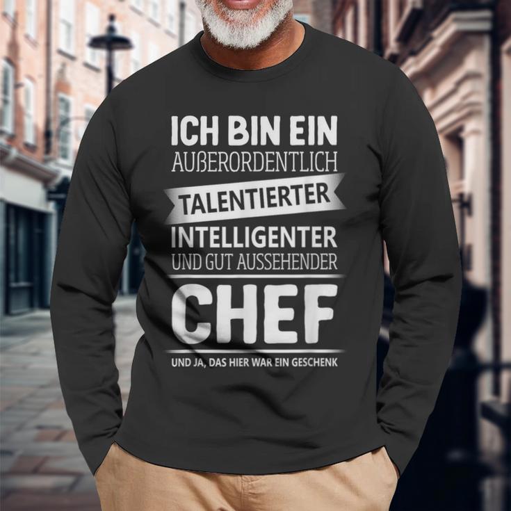 Department Manager Supervisor Boss Langarmshirts Geschenke für alte Männer