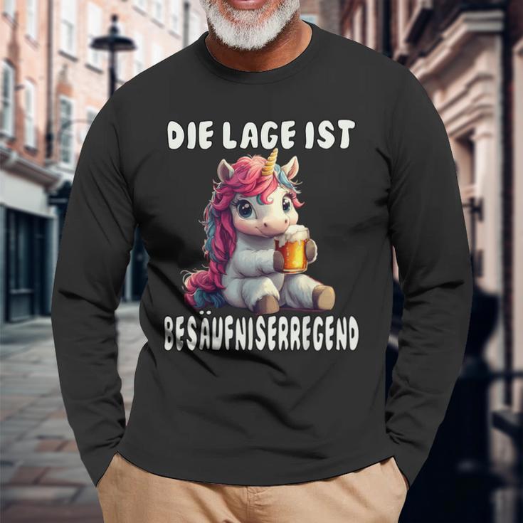 Die Lage Ist Besäufniserregend Carnival Costume Langarmshirts Geschenke für alte Männer