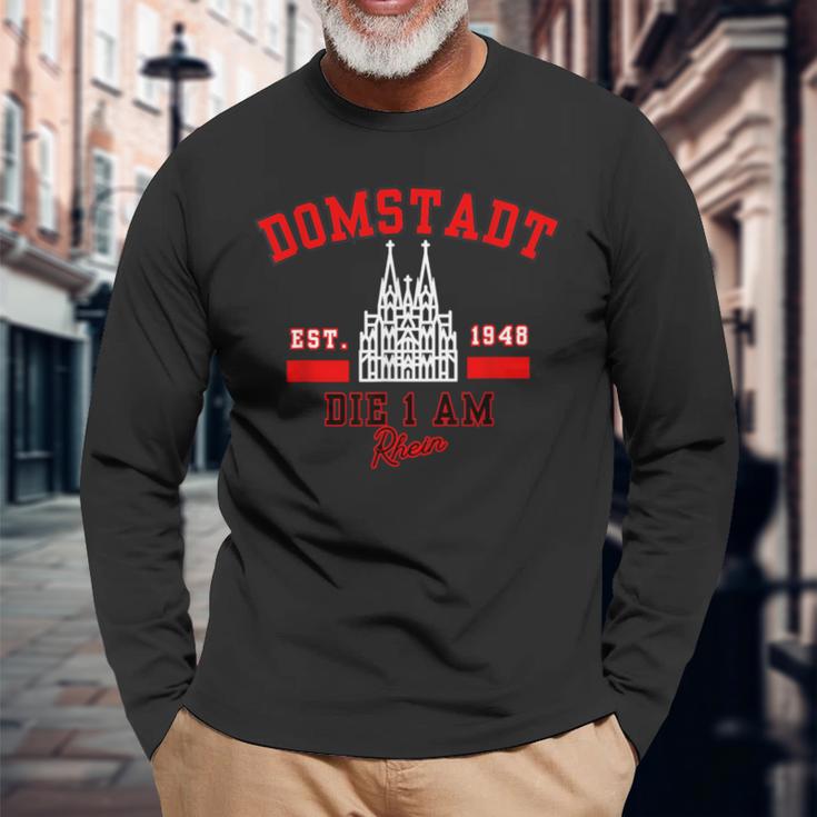 Domstadt Cologne Fc Kölle Cologne City Cgn Rhine Langarmshirts Geschenke für alte Männer