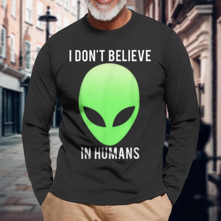 I Don't Believe In HumansLangarmshirts Geschenke für alte Männer