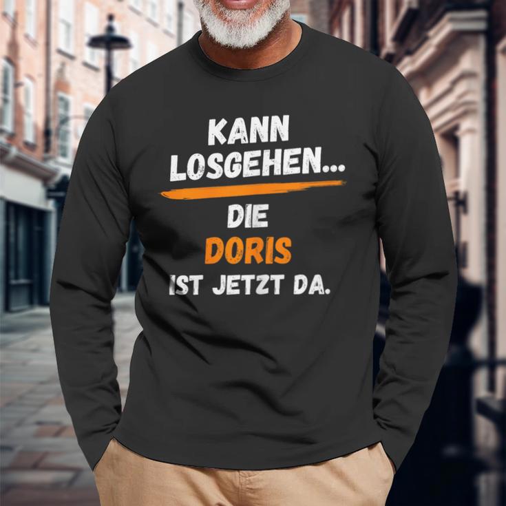 Doris Name Saying First Name Can Go Off Langarmshirts Geschenke für alte Männer