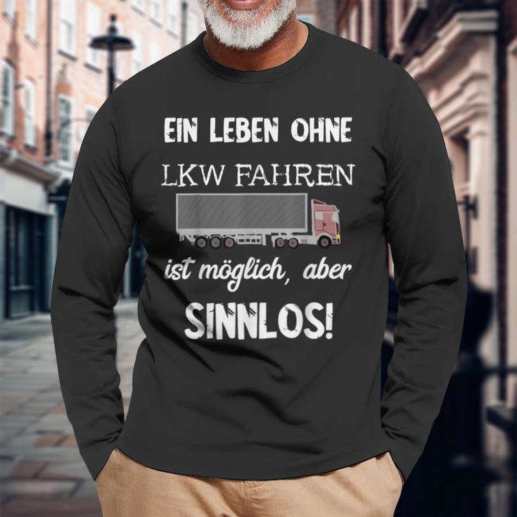 Driving Trucker Langarmshirts Geschenke für alte Männer