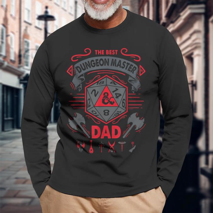 Dungeons & Dragons The Best Dungeon Master Dad Die Logo Langarmshirts Geschenke für alte Männer