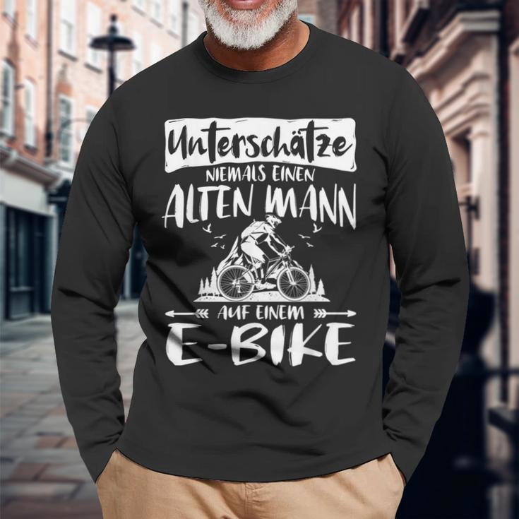 Ebike Mountain Bike Bicycle Accessories E-Bike Langarmshirts Geschenke für alte Männer