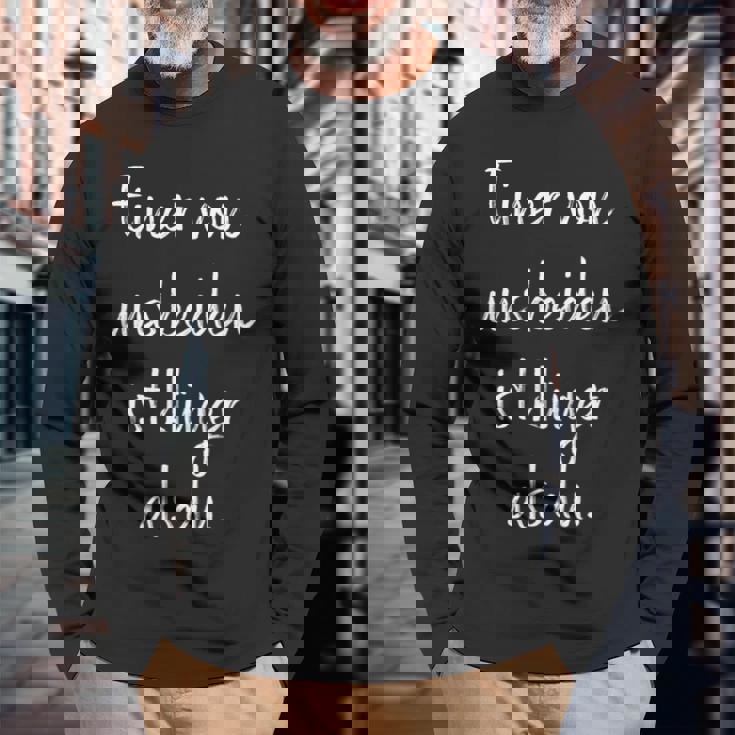 Eineron Uns Beiden Ist Klüger Als Du Humor Ironisch Clever Langarmshirts Geschenke für alte Männer