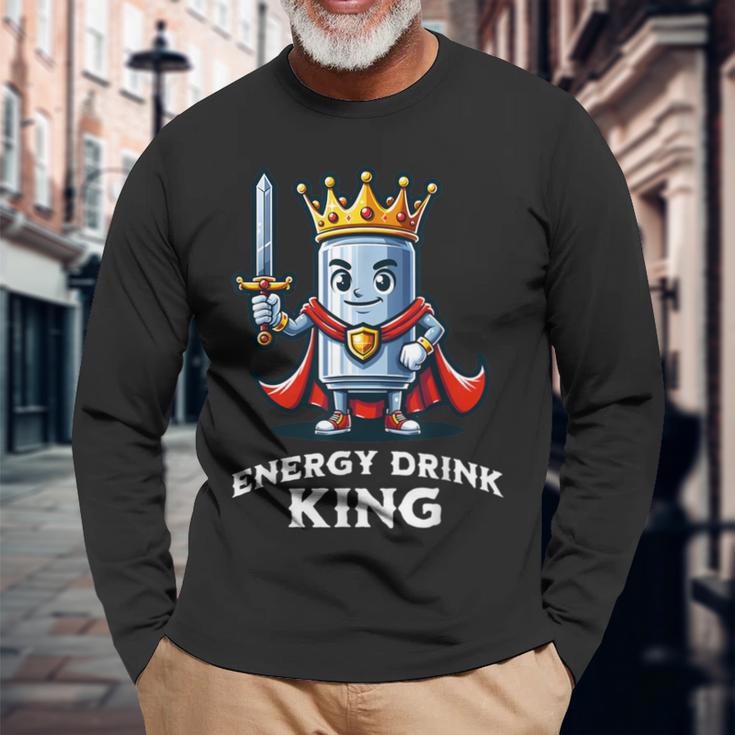 Energy Drink King Tin Energy Drink Langarmshirts Geschenke für alte Männer