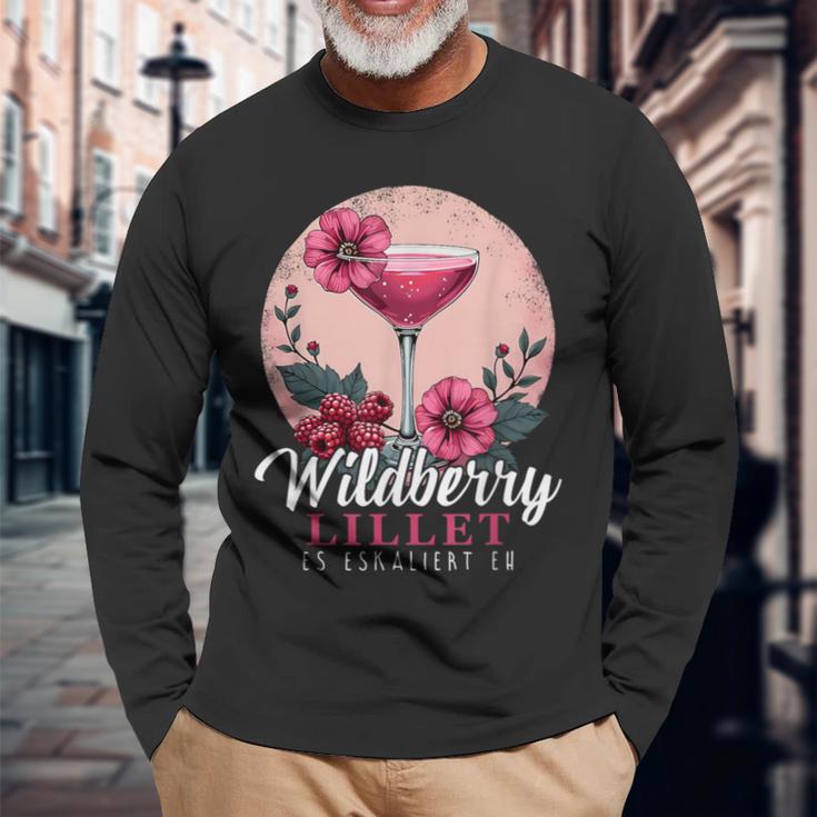 Es Eskaliert Eh Sommer Cocktail Party Wildberry Lillet Damen Langarmshirts Geschenke für alte Männer