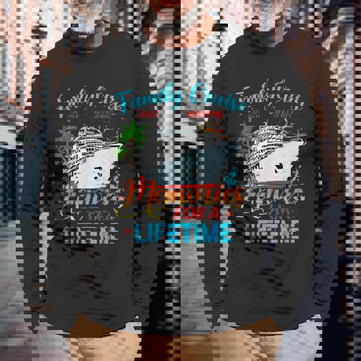 Family Cruise 2025 Making Memories For A Lifetime Beach Long Sleeve T-Shirt Gifts for Old Men