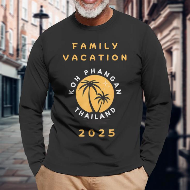 Familyacation 2025 Koh Phangan Thailand Langarmshirts Geschenke für alte Männer