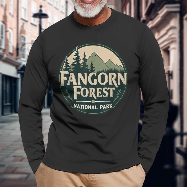 Fangorn Forest National Park Bookworms Saying Langarmshirts Geschenke für alte Männer