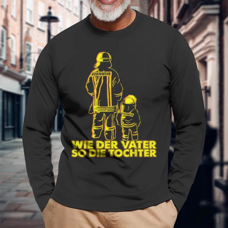 Firefighter Boys' Like Der Fater So Die Dochter Langarmshirts Geschenke für alte Männer