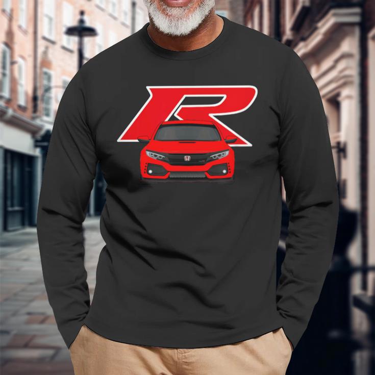 Fk8 Civic Type R Rally Red Langarmshirts Geschenke für alte Männer