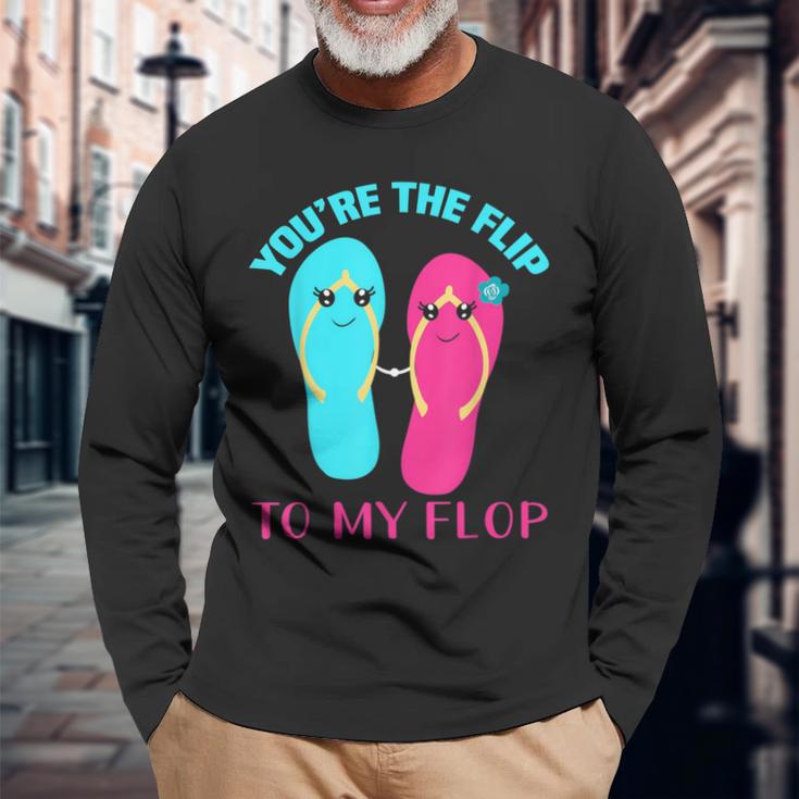 You Are The Flip To My Flop Langarmshirts Geschenke für alte Männer