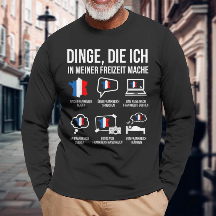 France Dinge In Meiner Freizeit Heimat Langarmshirts Geschenke für alte Männer