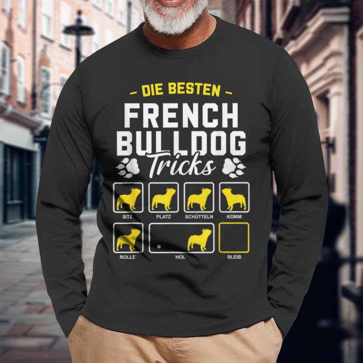 French Bulldog Frenchie Dog Holder Langarmshirts Geschenke für alte Männer