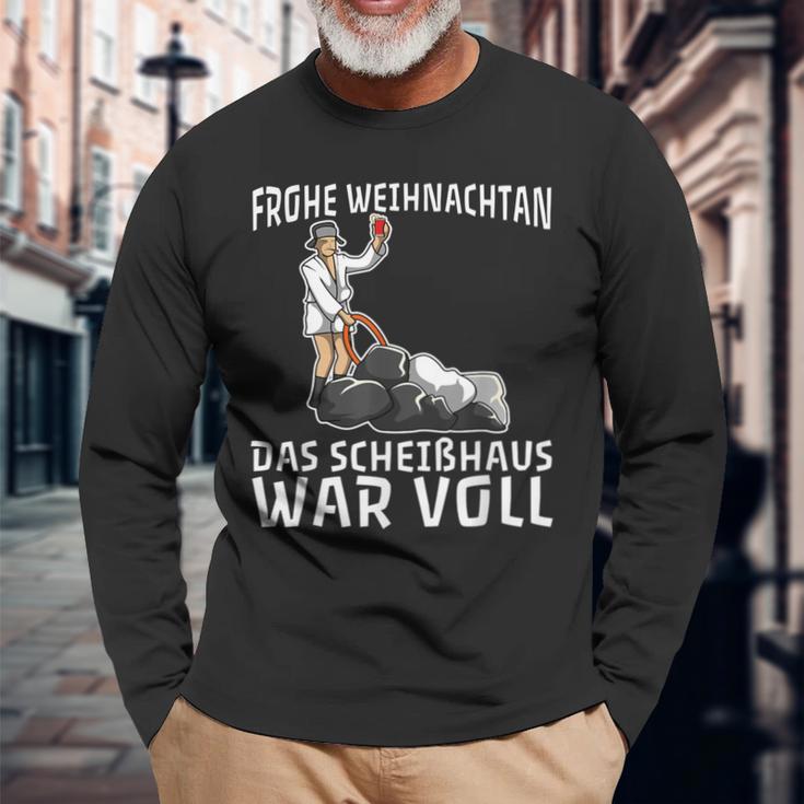 Frohe Weihnachten Das Scheißhaus Waroll Langarmshirts Geschenke für alte Männer