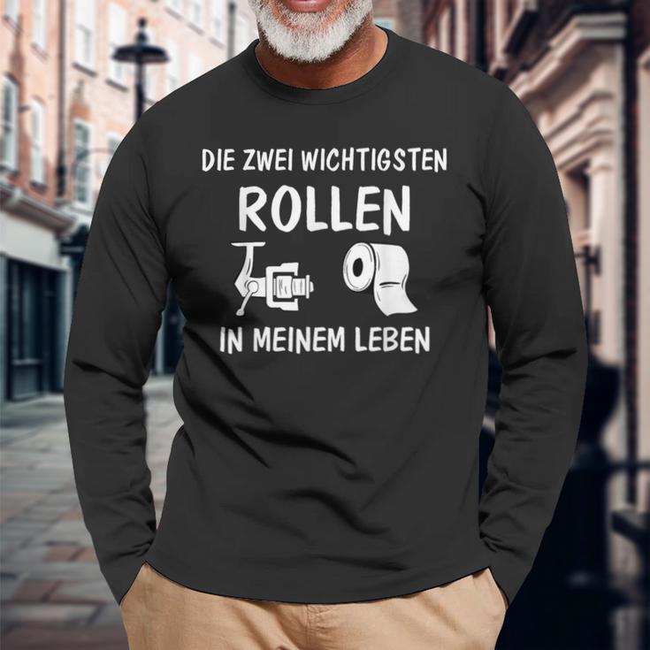 Angel Die Zwei Wichtigsten Rollen In Meinem Leben Langarmshirts Geschenke für alte Männer