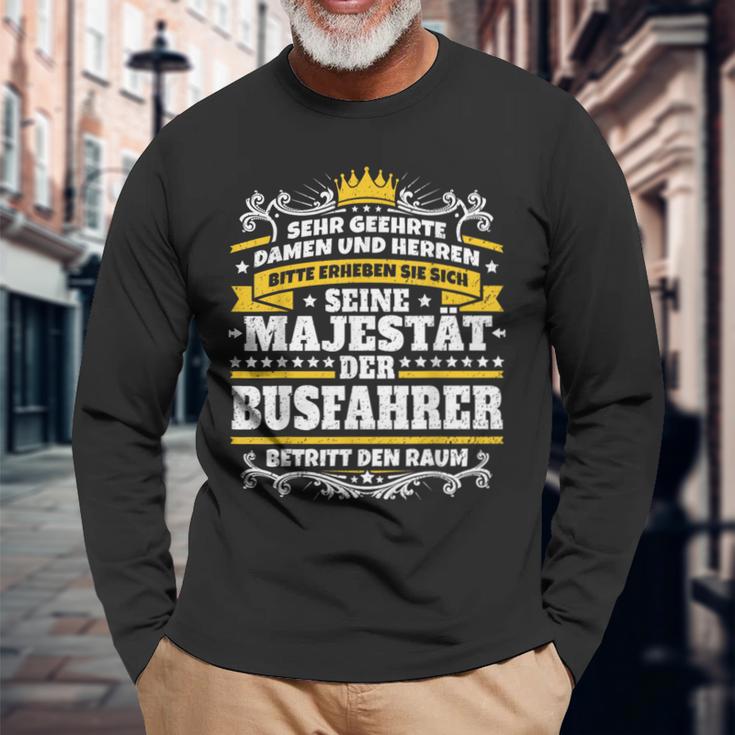 Bus Driver I Job Colleague Bus Job Langarmshirts Geschenke für alte Männer