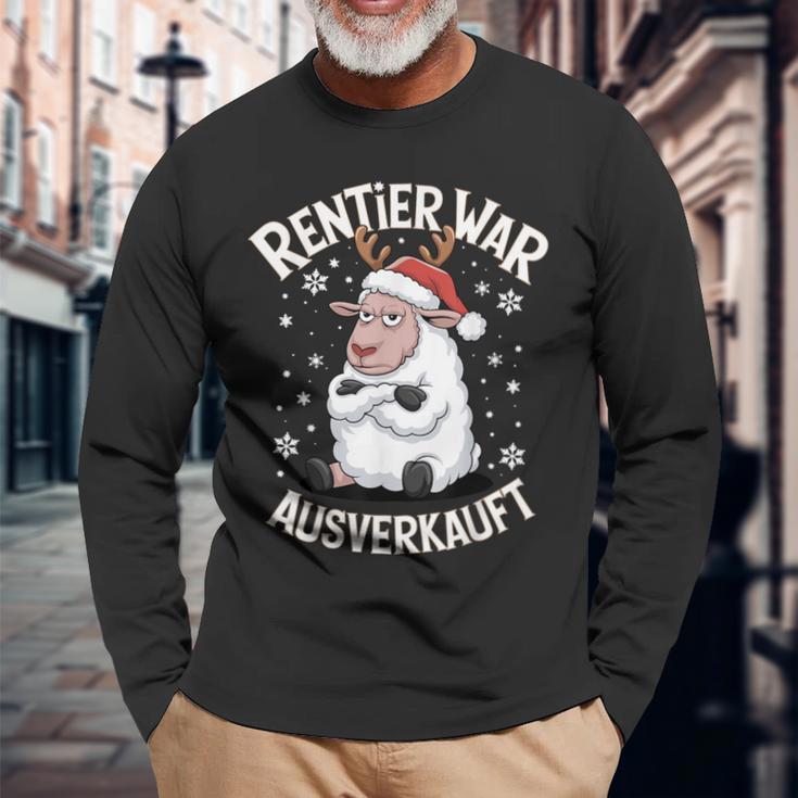 Christmas Sheep Reindeer Was Out Sold Out Langarmshirts Geschenke für alte Männer