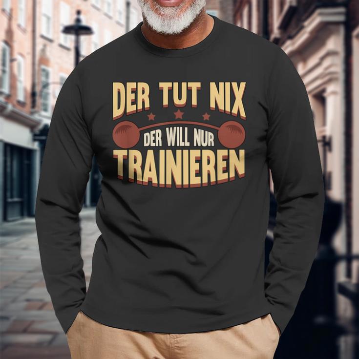 Der Tut Nix Training Saying Strength Sports Muscle Langarmshirts Geschenke für alte Männer